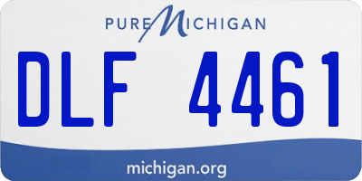 MI license plate DLF4461