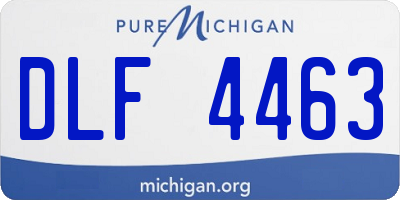 MI license plate DLF4463