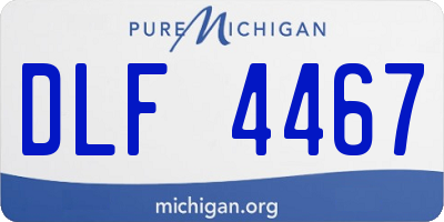 MI license plate DLF4467