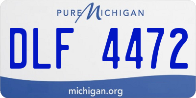 MI license plate DLF4472
