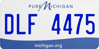 MI license plate DLF4475