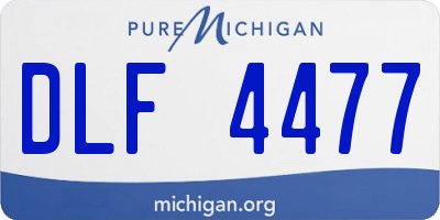 MI license plate DLF4477