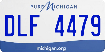 MI license plate DLF4479