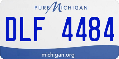 MI license plate DLF4484