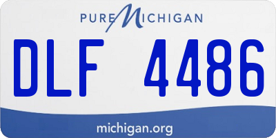 MI license plate DLF4486