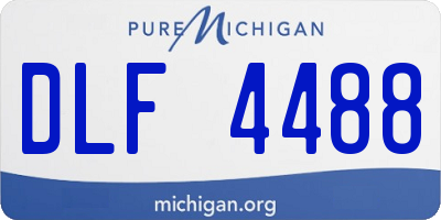 MI license plate DLF4488