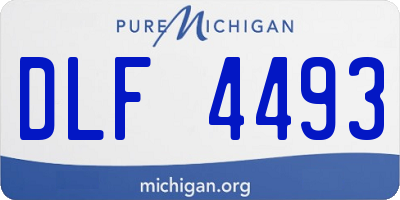 MI license plate DLF4493
