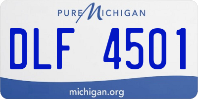 MI license plate DLF4501