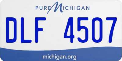 MI license plate DLF4507
