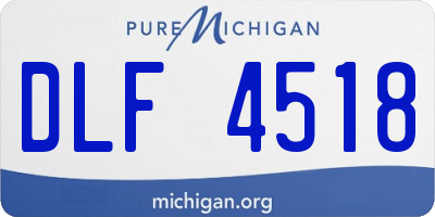 MI license plate DLF4518