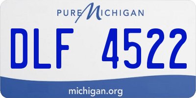 MI license plate DLF4522