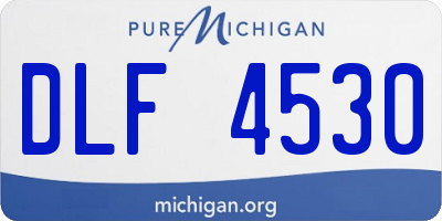 MI license plate DLF4530