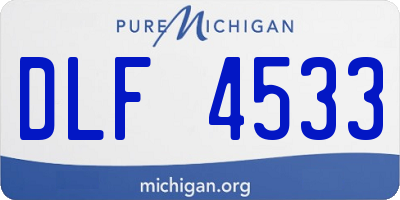 MI license plate DLF4533
