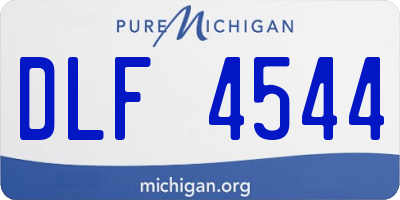 MI license plate DLF4544