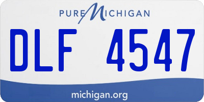 MI license plate DLF4547