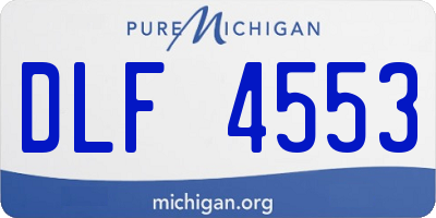 MI license plate DLF4553