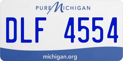 MI license plate DLF4554