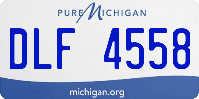 MI license plate DLF4558