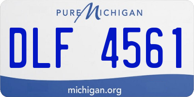 MI license plate DLF4561