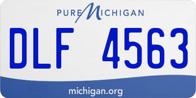 MI license plate DLF4563