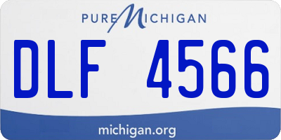 MI license plate DLF4566