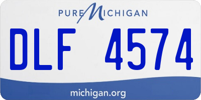 MI license plate DLF4574
