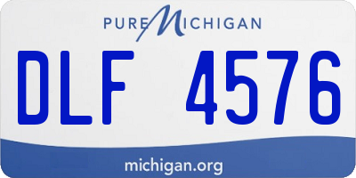 MI license plate DLF4576
