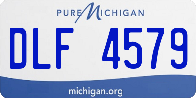 MI license plate DLF4579