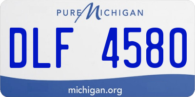 MI license plate DLF4580