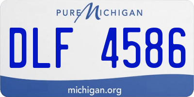 MI license plate DLF4586