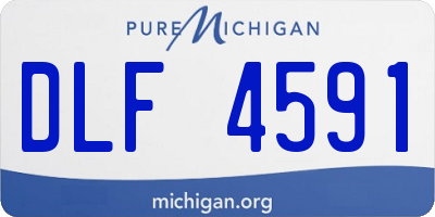 MI license plate DLF4591