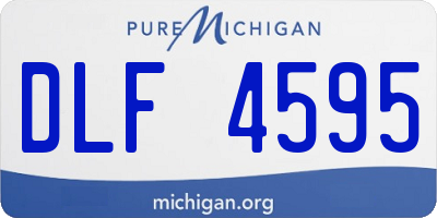MI license plate DLF4595