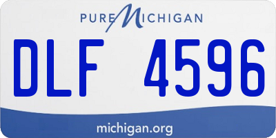 MI license plate DLF4596