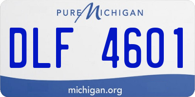 MI license plate DLF4601