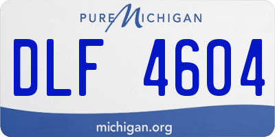 MI license plate DLF4604