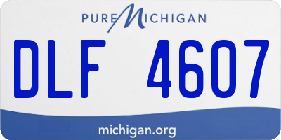 MI license plate DLF4607