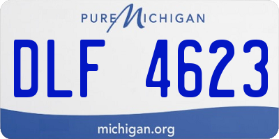 MI license plate DLF4623
