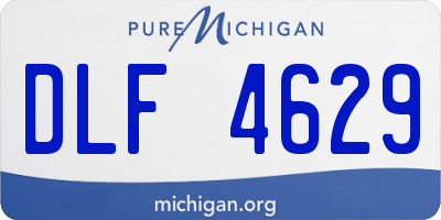 MI license plate DLF4629