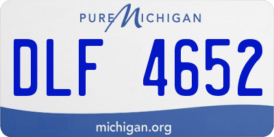 MI license plate DLF4652