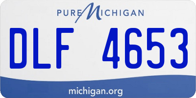 MI license plate DLF4653