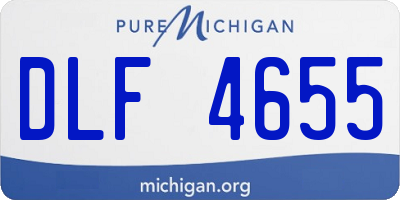 MI license plate DLF4655