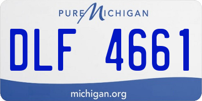 MI license plate DLF4661