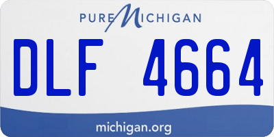 MI license plate DLF4664