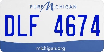 MI license plate DLF4674
