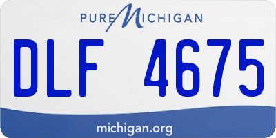 MI license plate DLF4675