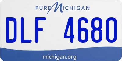MI license plate DLF4680