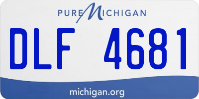 MI license plate DLF4681