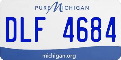 MI license plate DLF4684