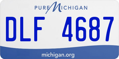 MI license plate DLF4687