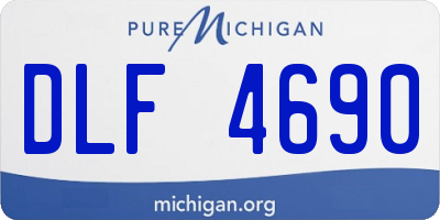 MI license plate DLF4690